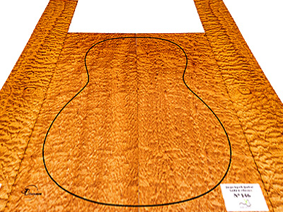 juego único guitarra clásica sapelli quilted