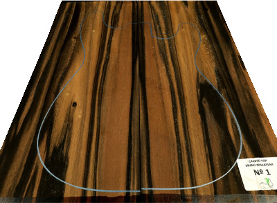 carved top ébano makassar