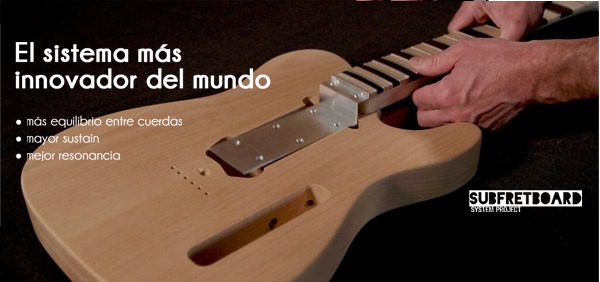 Subfretboard: el novedoso sistema de diapasón para guitarras eléctricas